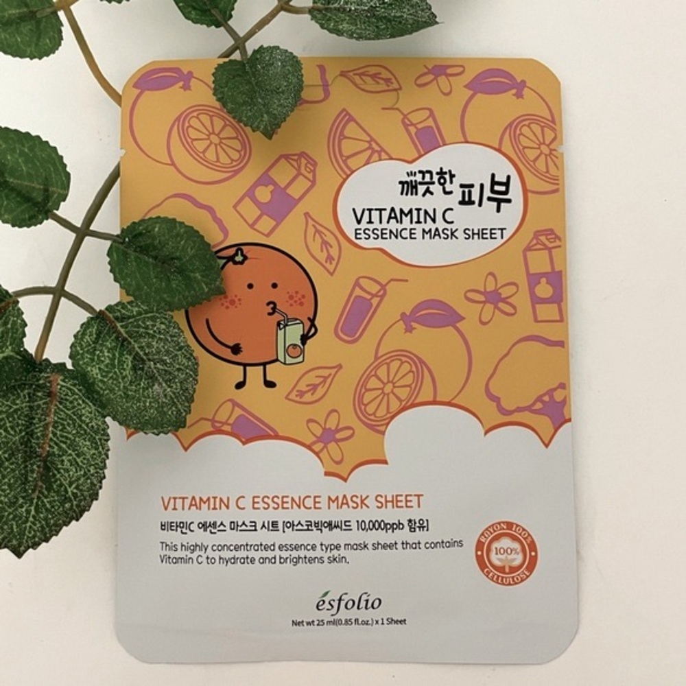 New $5ea OR 5/$15 ESFOLIO Vitamin C Hydrating and Brightening Facial Mask
